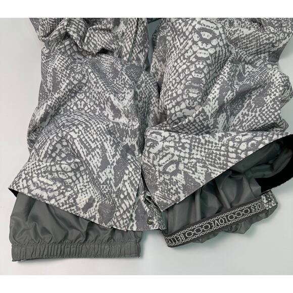 NWOT Betty Rides Snakeskin Print Women’s Snowboard Pants Sz M Insulated Ski Gear - Picture 10 of 13